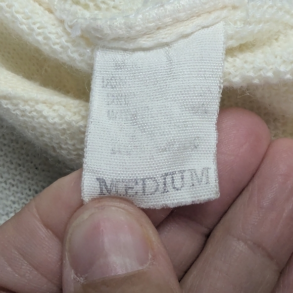 Pioneer Seed Company Vintage Cardigan Medium Excellent Condition Cream/Green - Picture 5 of 13